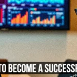 A image of a professional engaged in data analysis, highlighted with the text 'Essential Skills to Become a Successful Data Scientist.'